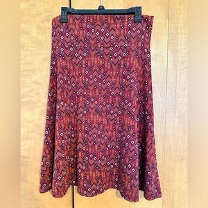 LuLaRoe EUC size large Azure skirt